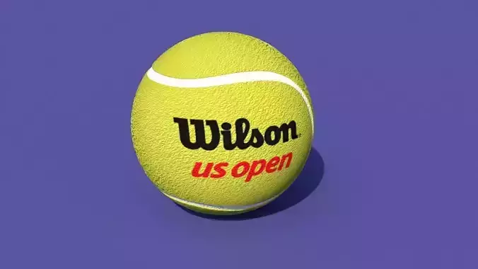 tennis ball Low-poly 3D model