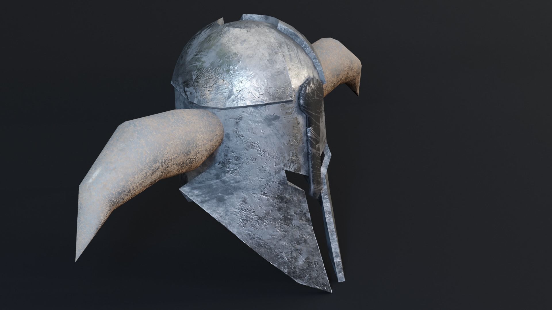 Medieval Warhead - Game Ready Low Poly PBR 3D Model Low-poly 3D model_1