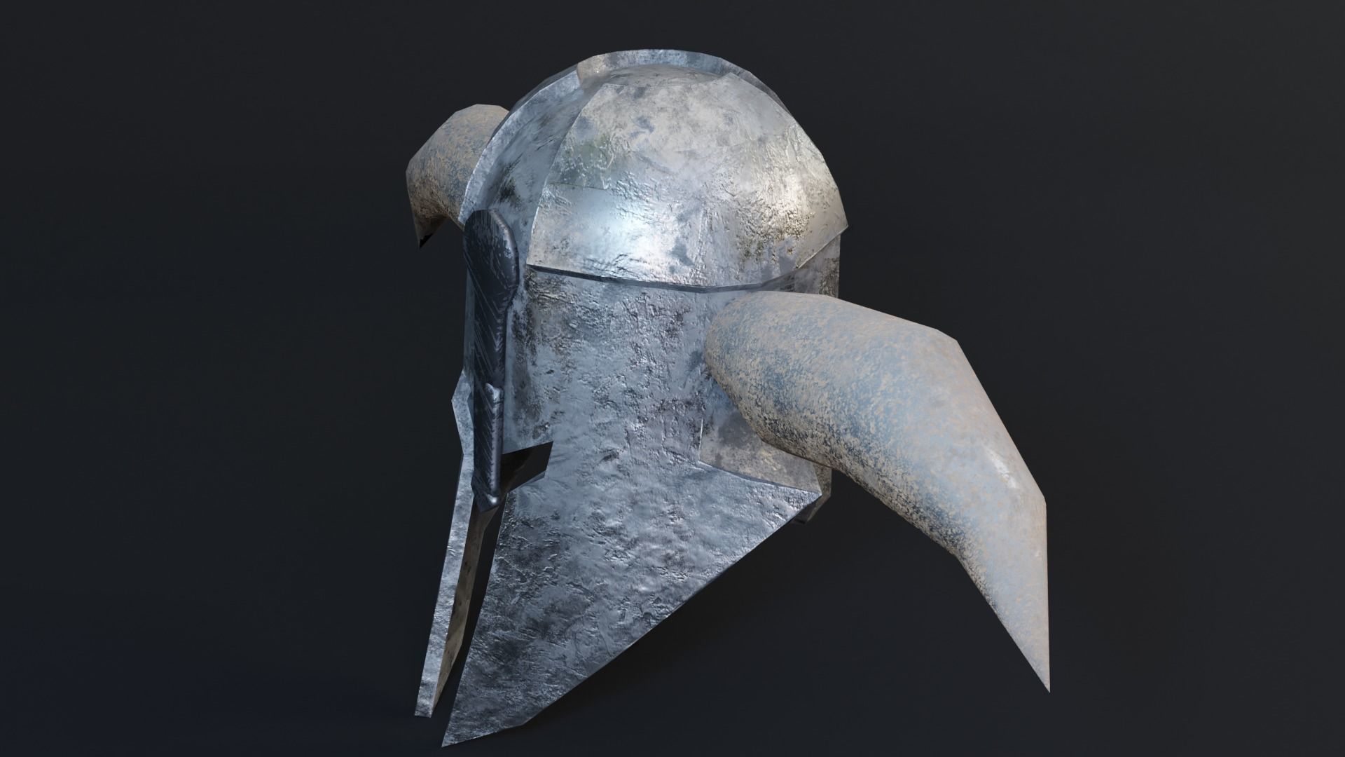 Medieval Warhead - Game Ready Low Poly PBR 3D Model Low-poly 3D model_2