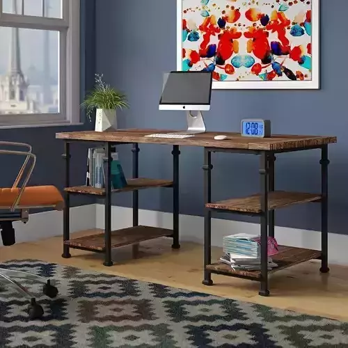 Zona Wood Pc Office Game Desk Reading Table 3D model