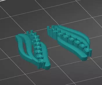 Gold Earrings 3D print model_0