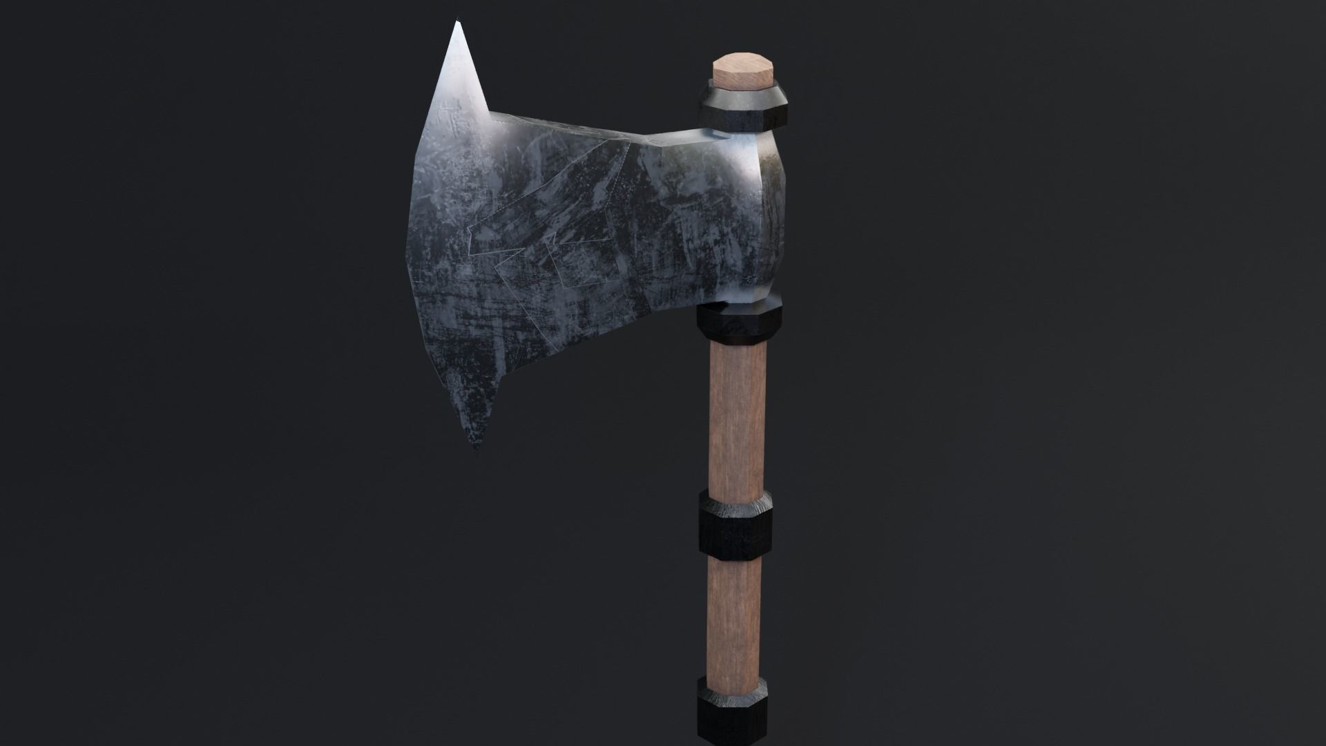 Wiking AX Game Ready - Low Poly 3d Model Low-poly 3D model_1