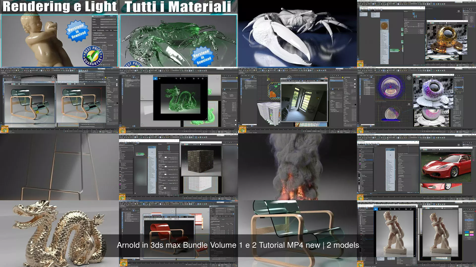 Arnold in 3ds max Bundle Volume 1 e 2 Tutorial MP4 new 3D Model Collection_10