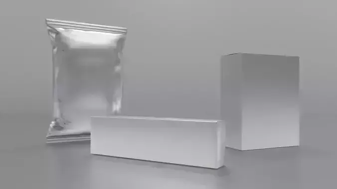 chips and biscuit pack 3d model