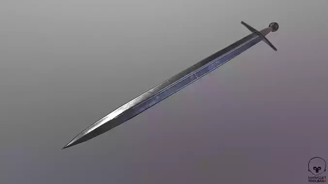 The Medieval Longsword LOW POLY