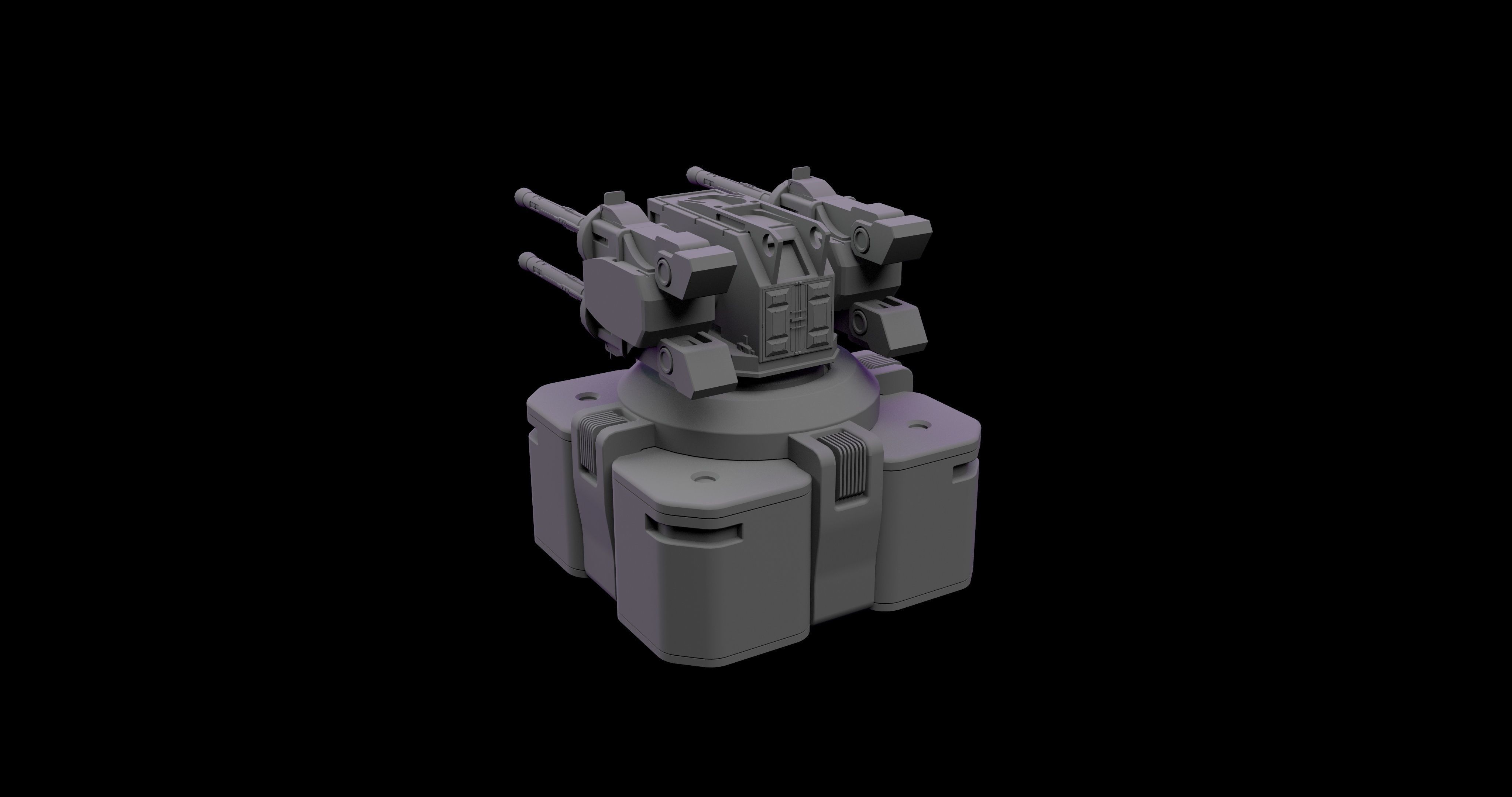 SCI-FI LASER GUNS 3D model_5