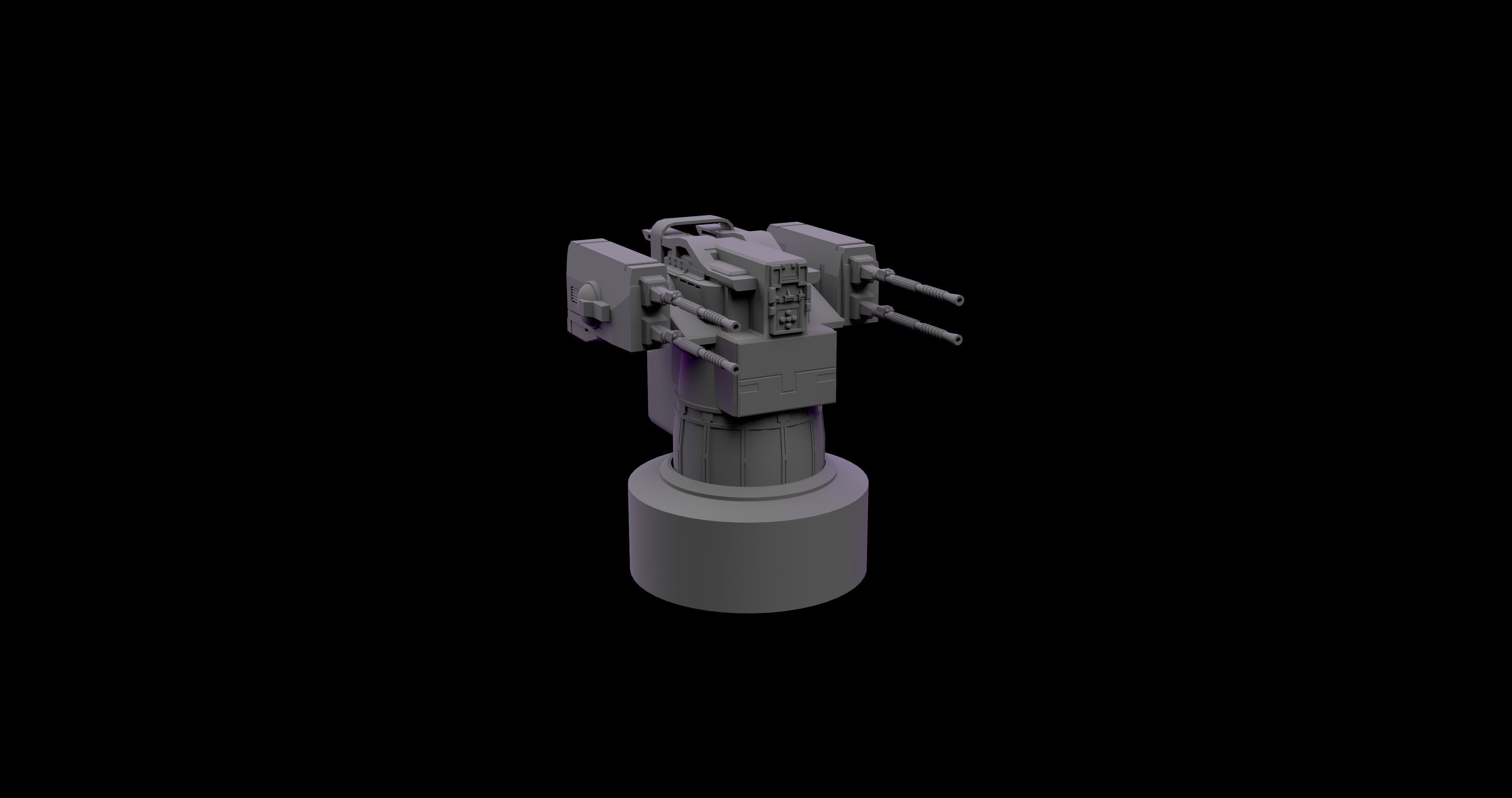 SCI-FI LASER GUNS 3D model_7