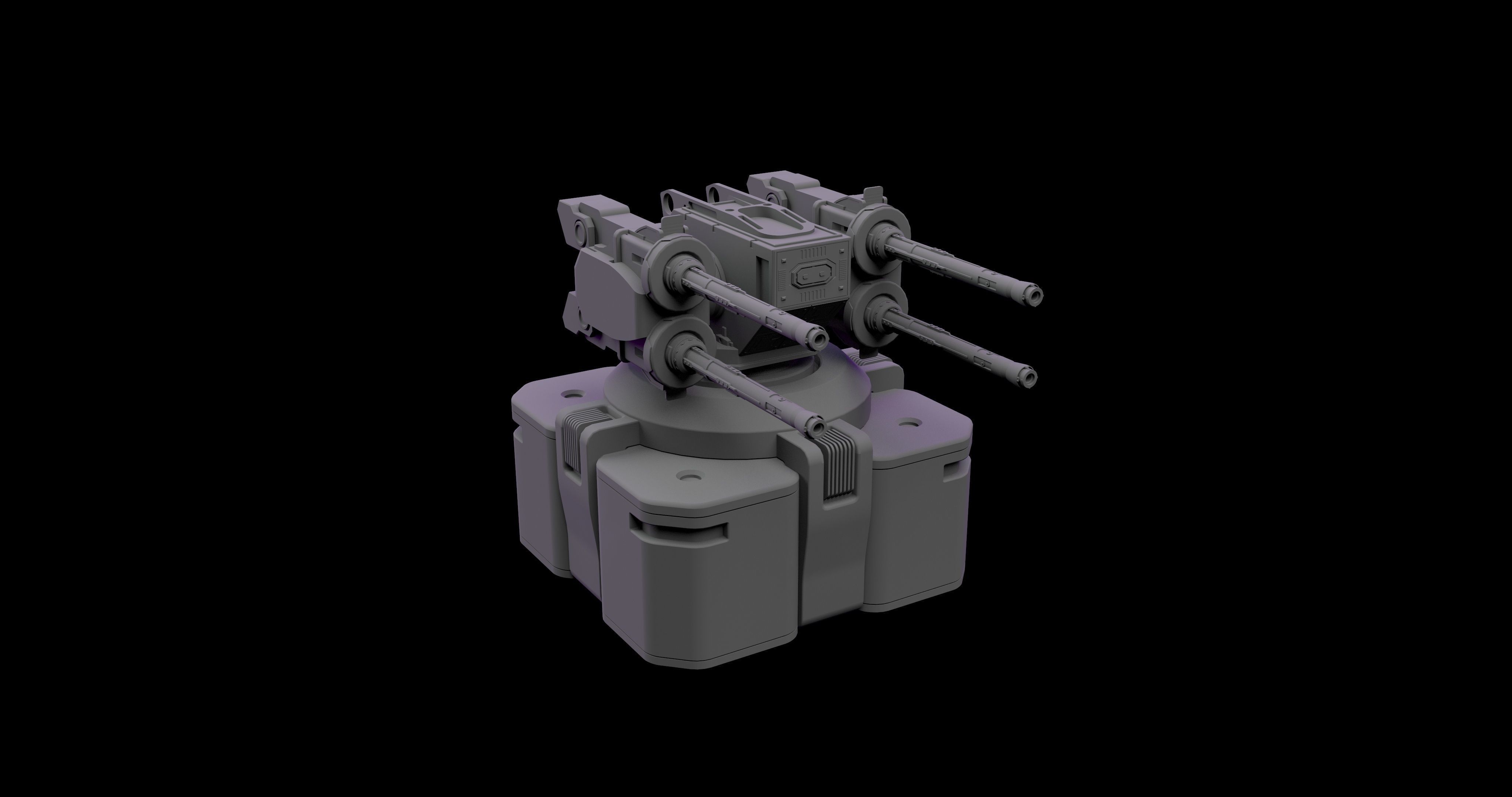 SCI-FI LASER GUNS 3D model_4
