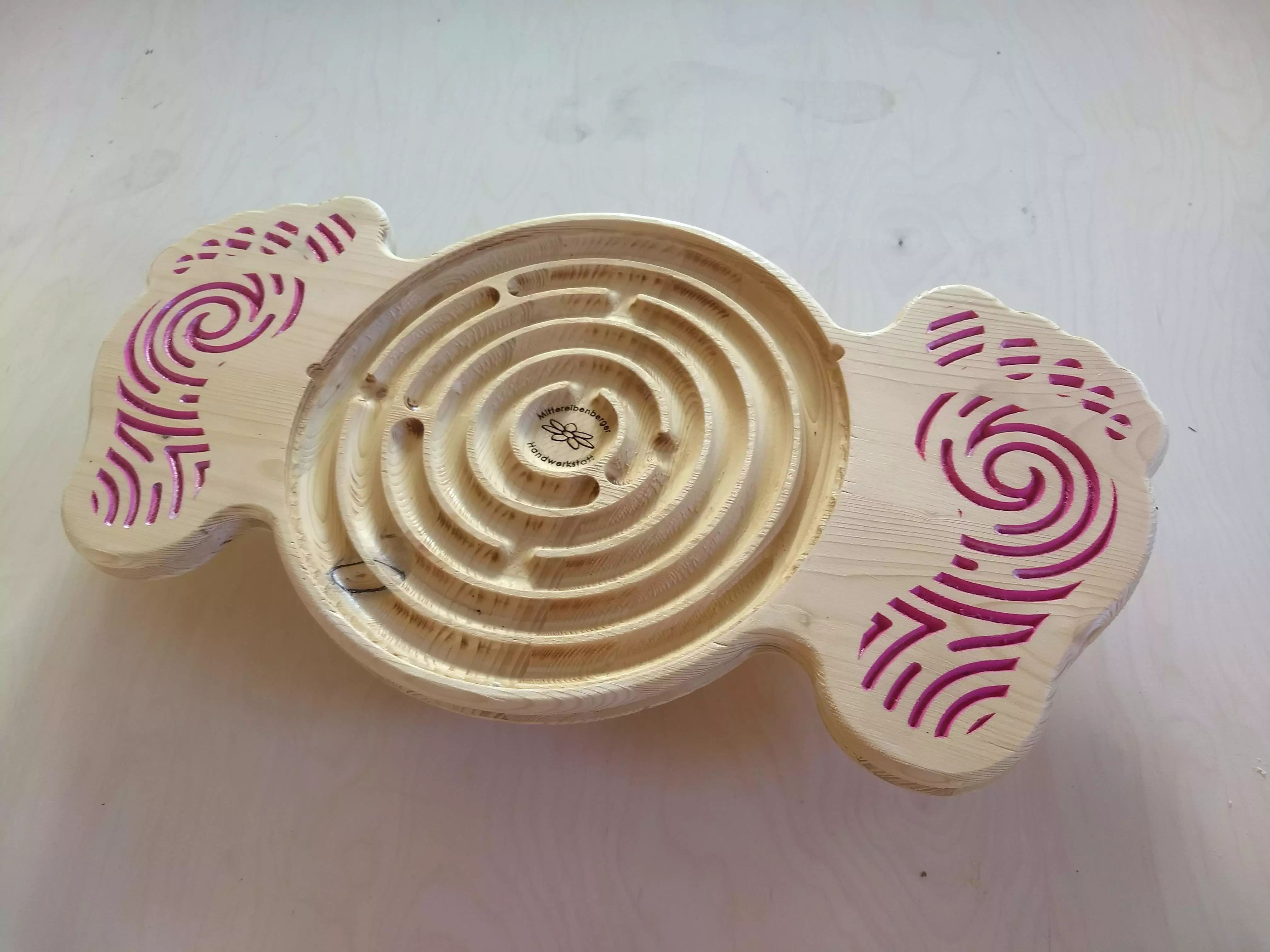 Balanceboard wooden fidget spinner 3D model