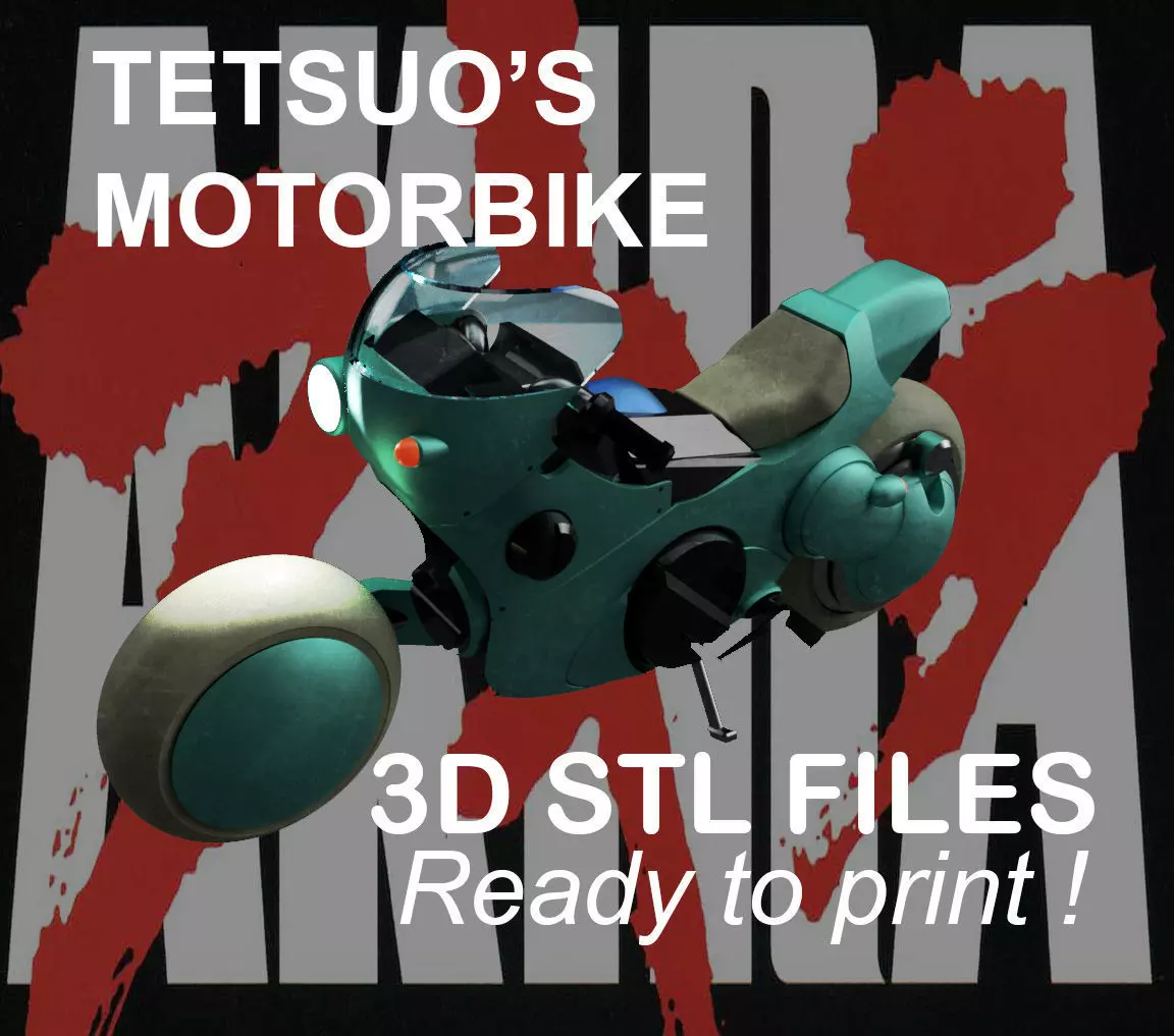 Tetsuo s Motorbike from the movie AKIRA 3D print model_0