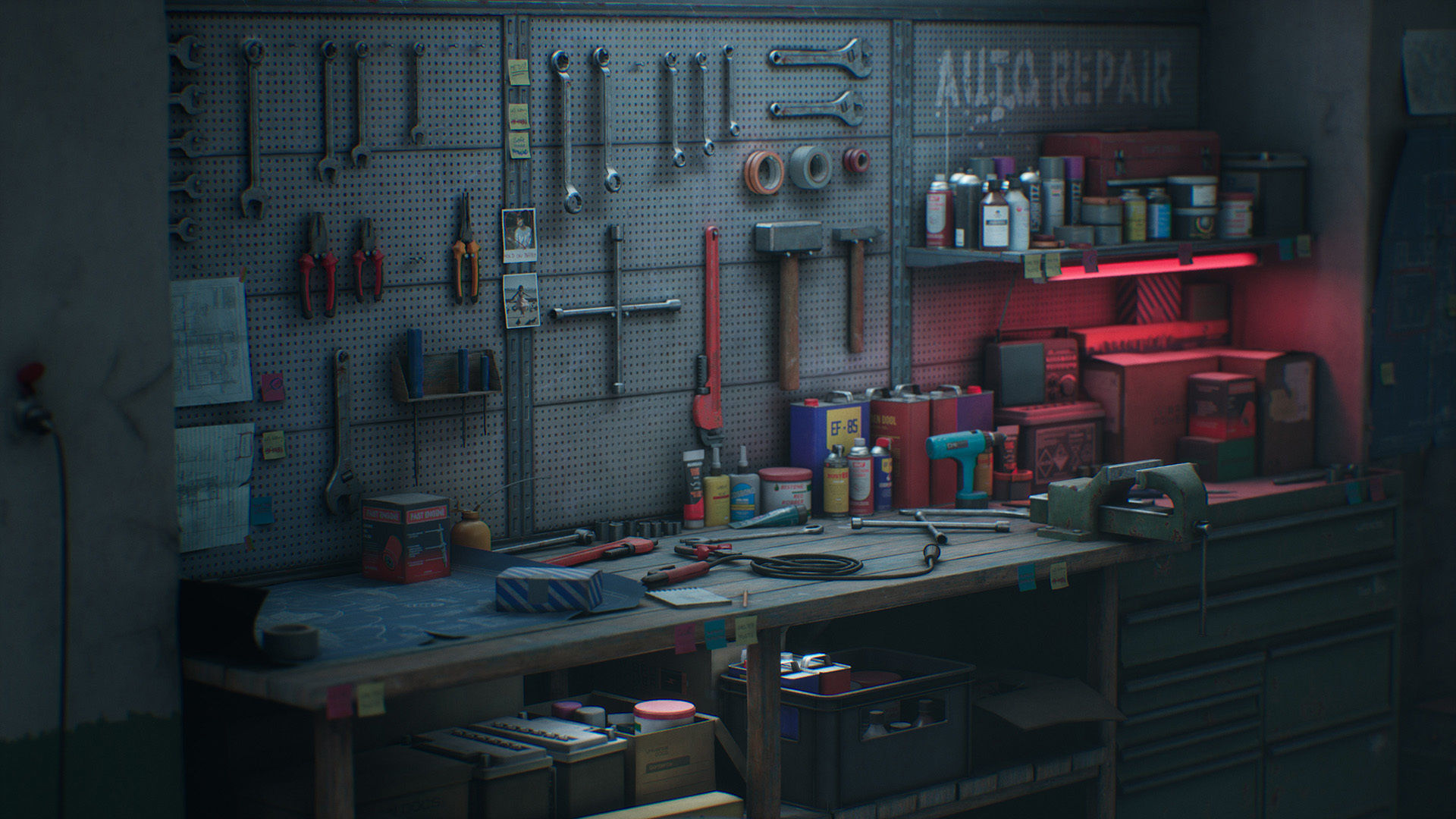 Safe House Low-poly 3D model_8