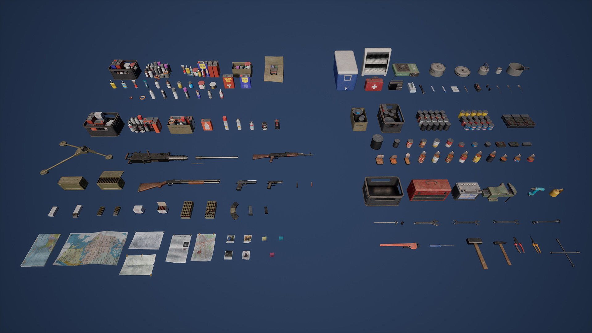 Safe House Low-poly 3D model_14