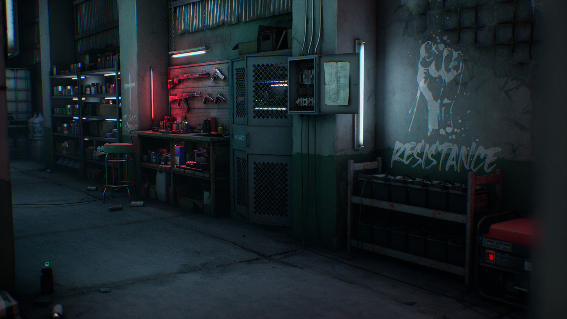 Safe House Low-poly 3D model_10