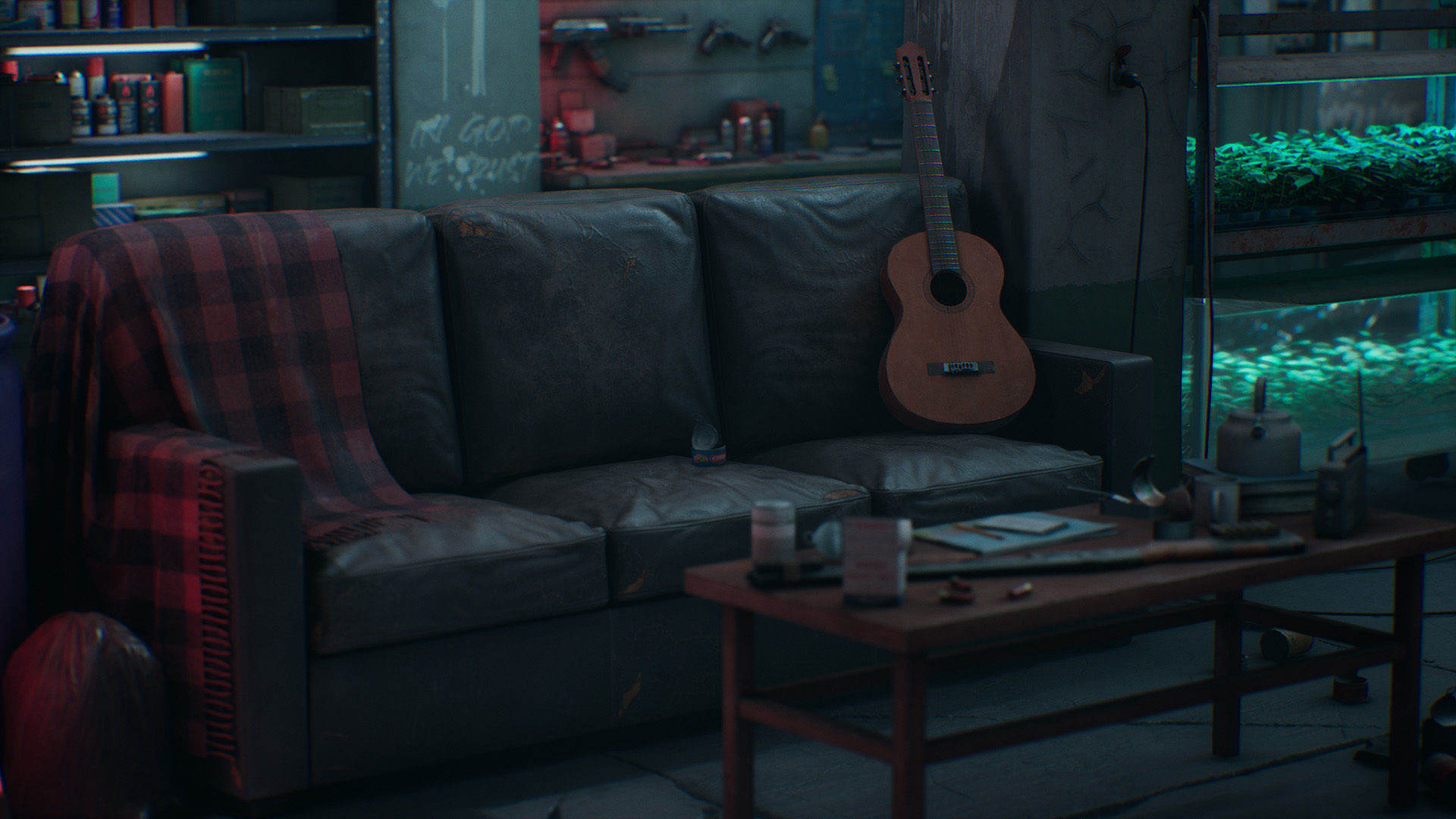 Safe House Low-poly 3D model_4