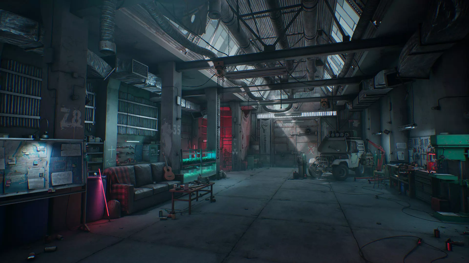 Safe House Low-poly 3D model_0