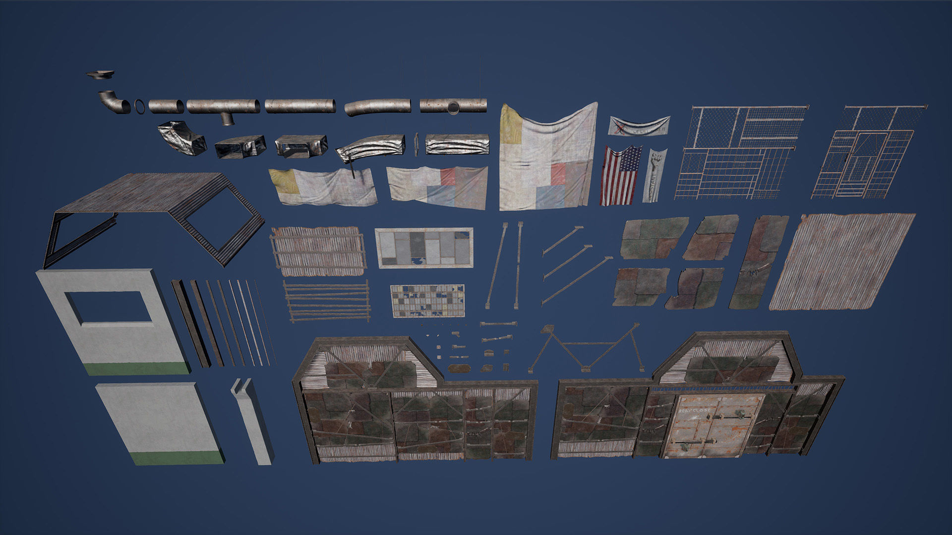 Safe House Low-poly 3D model_12