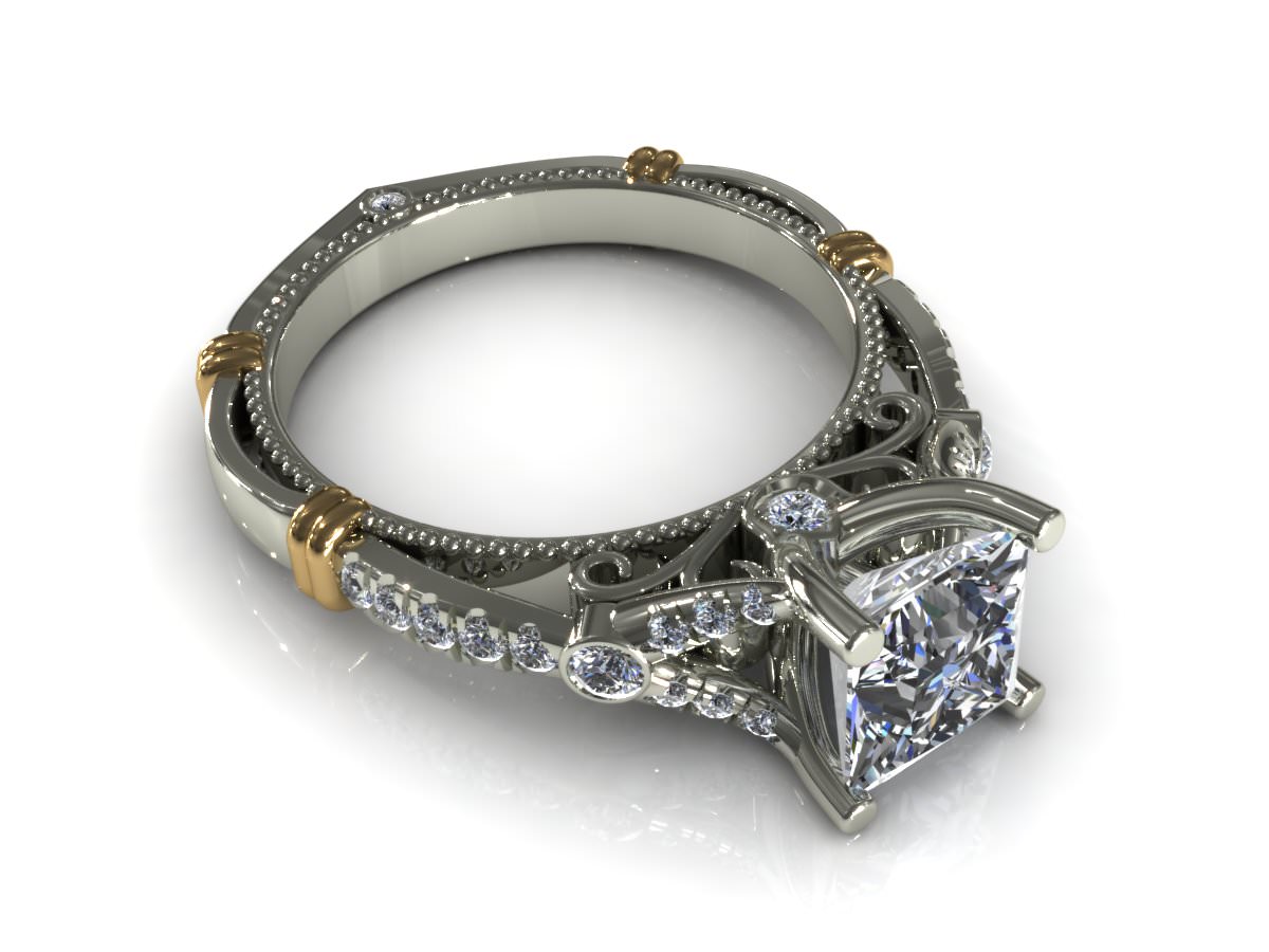 New Love Ring R313 3D print model_4