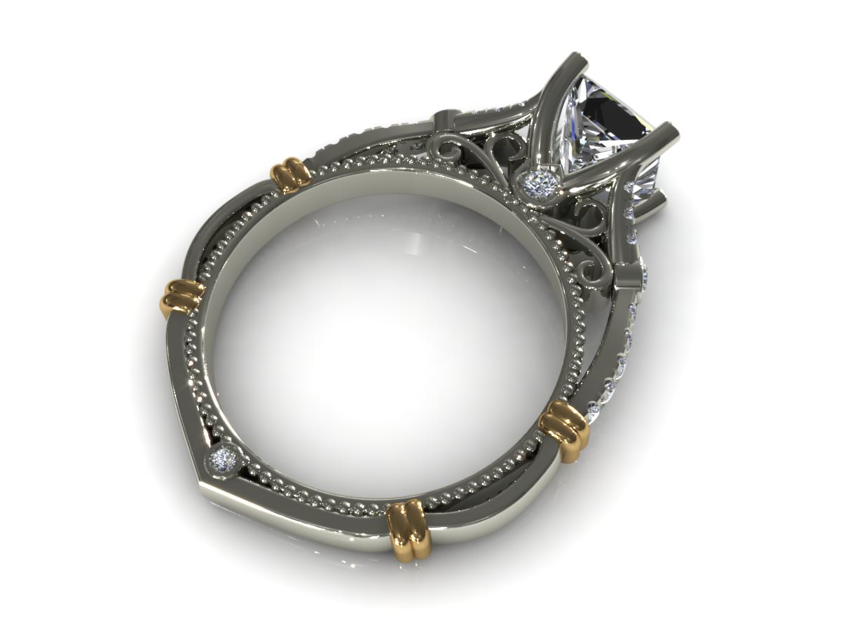 New Love Ring R313 3D print model_2