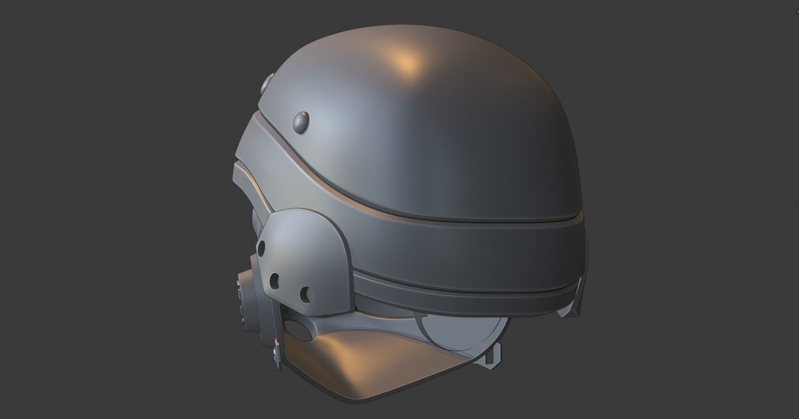 Killzone 3 Helghast Helmet 3D print model_5