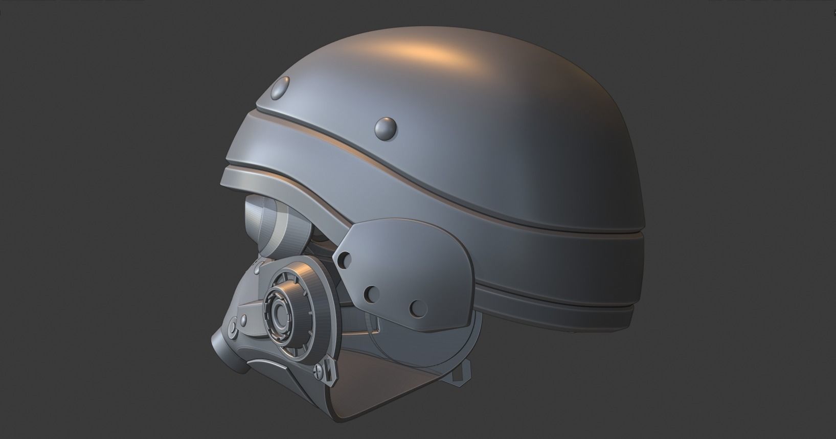 Killzone 3 Helghast Helmet 3D print model_4