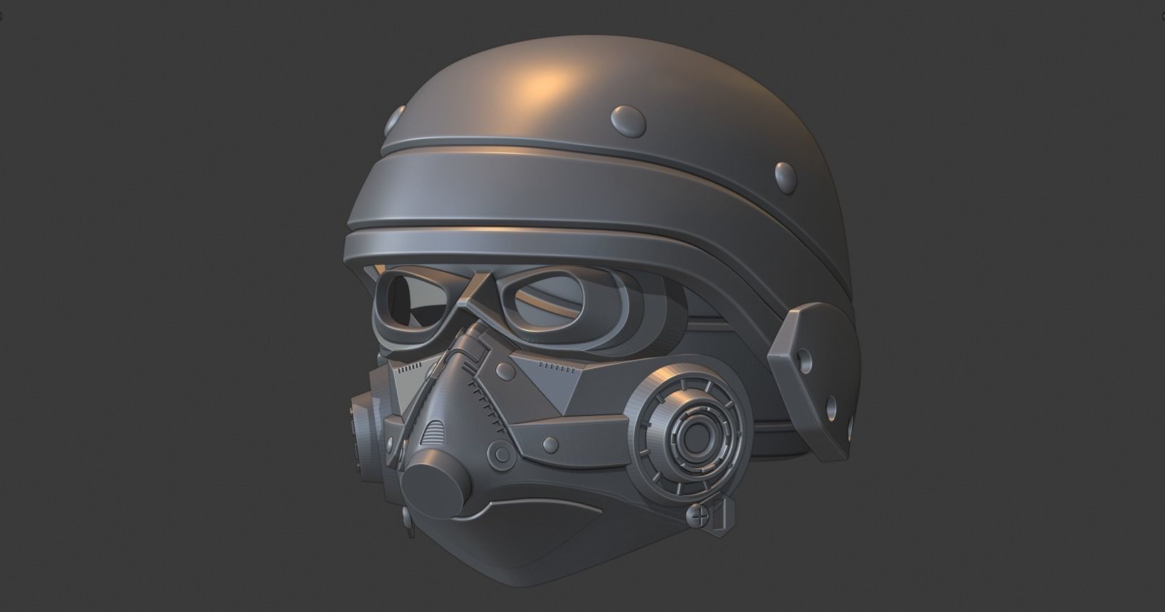 Killzone 3 Helghast Helmet 3D print model_1