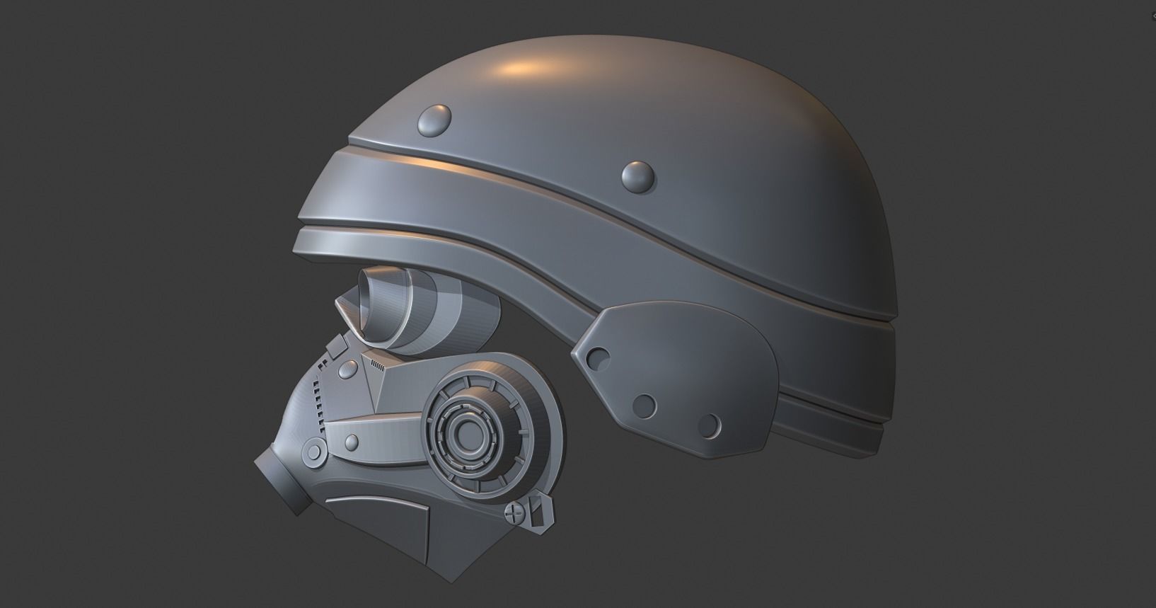 Killzone 3 Helghast Helmet 3D print model_3