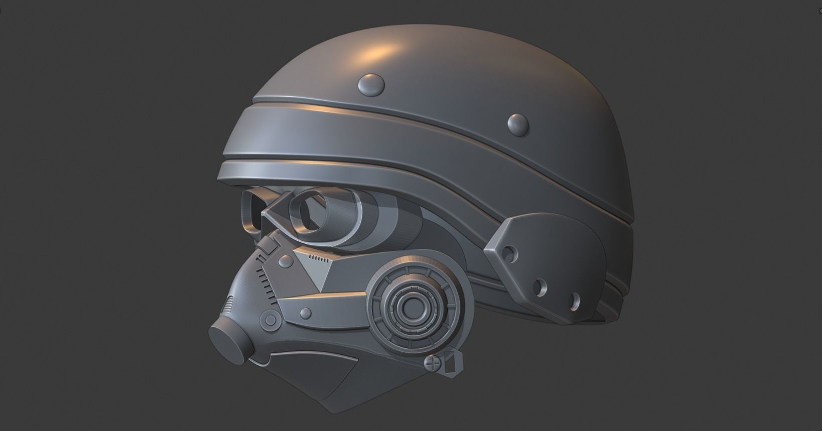 Killzone 3 Helghast Helmet 3D print model_2