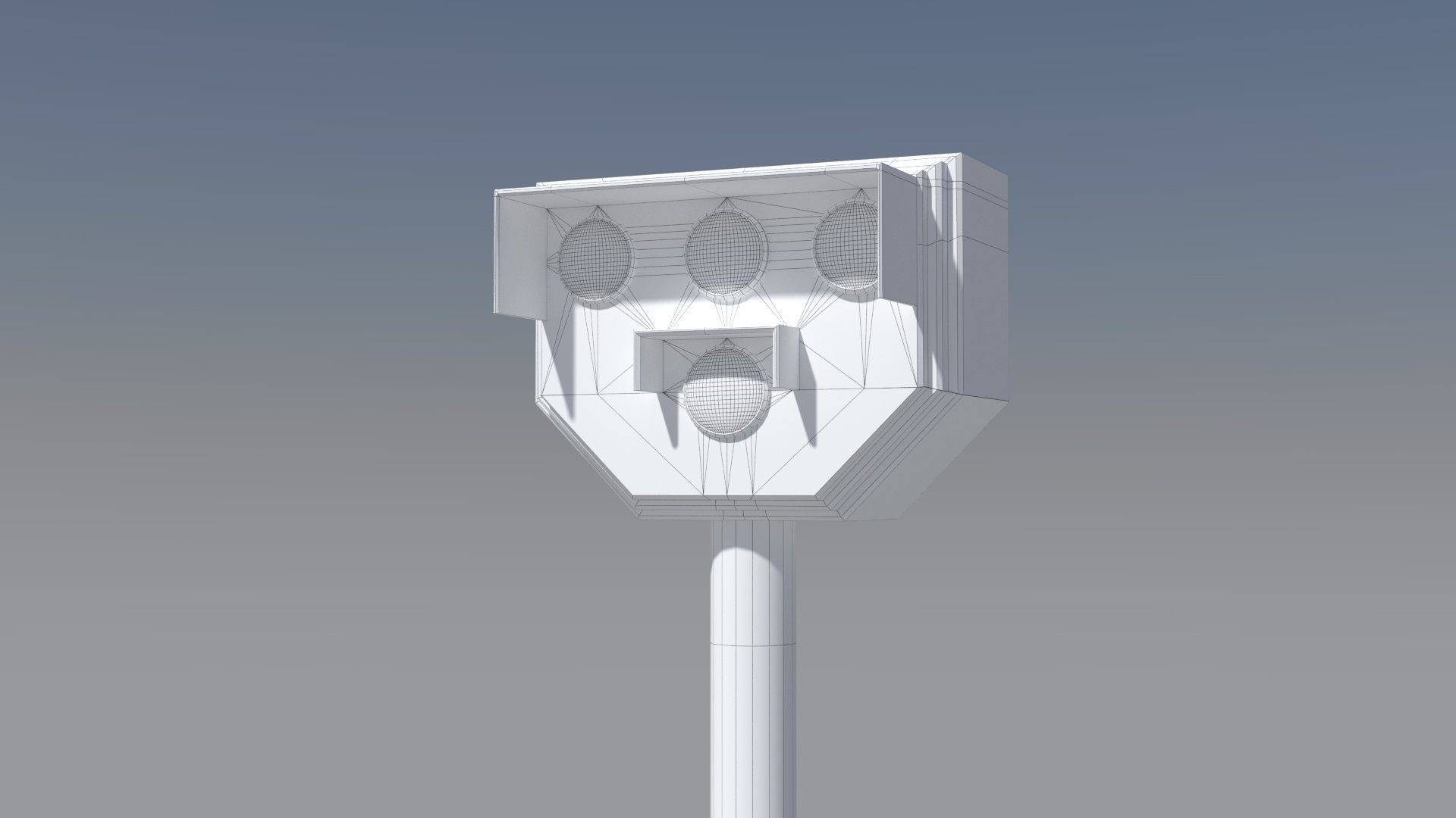 Polish Tram Traffic Lights 3D models PL Low-poly 3D model_9