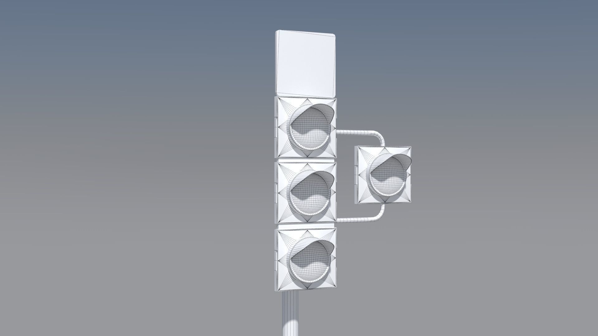 Polish Tram Traffic Lights 3D models PL Low-poly 3D model_7