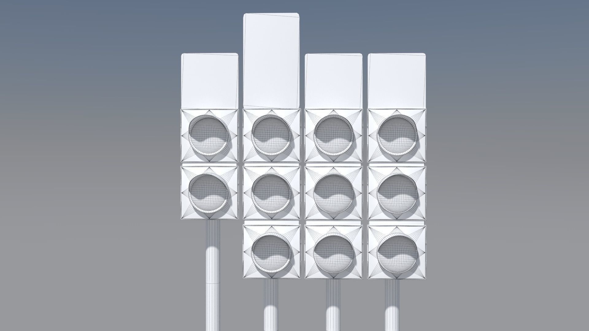 Polish Tram Traffic Lights 3D models PL Low-poly 3D model_11
