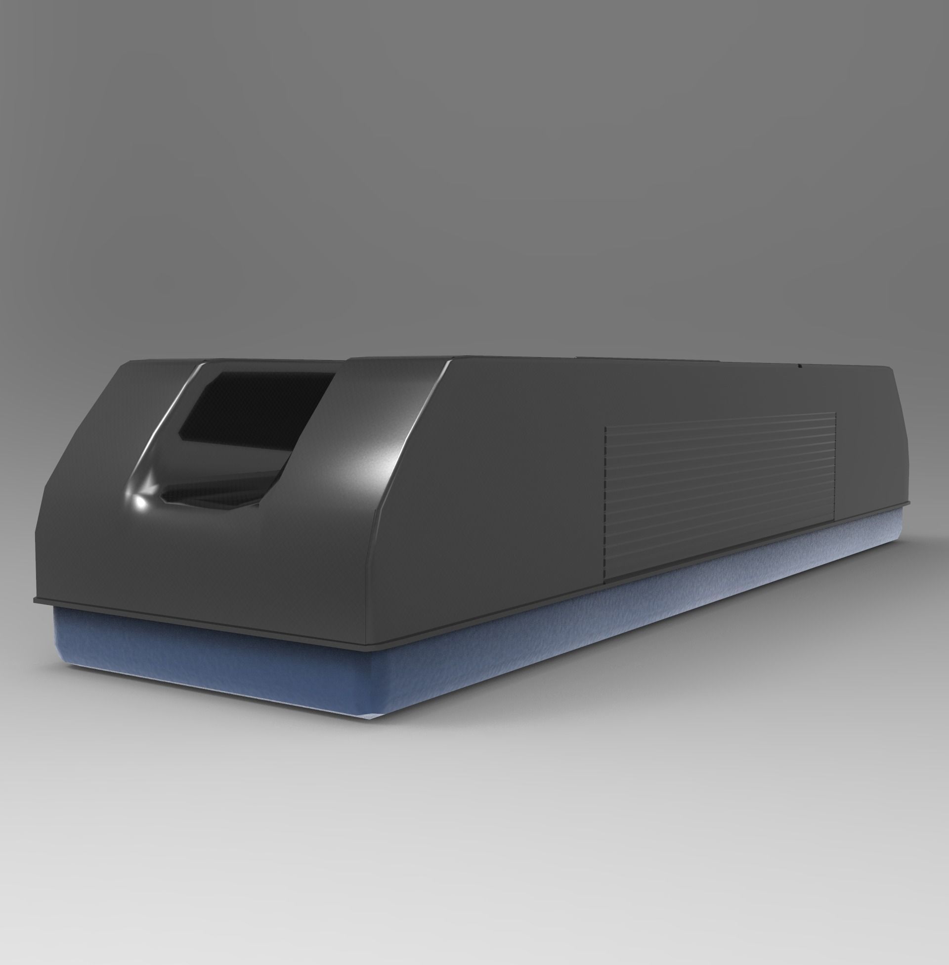 Duster box with handle Low-poly 3D model_4