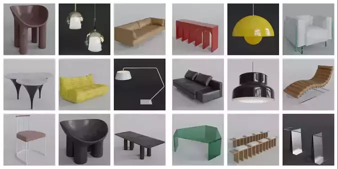 Luxcore Furniture Pack II 3D model