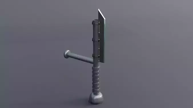 Knife - Game Ready - Low Poly PBR 3D Model Low-poly 3D model