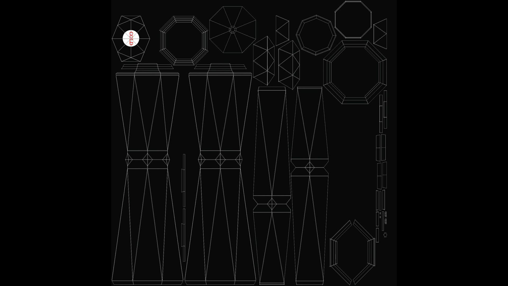 Water Bottle Low-poly 3D model_8