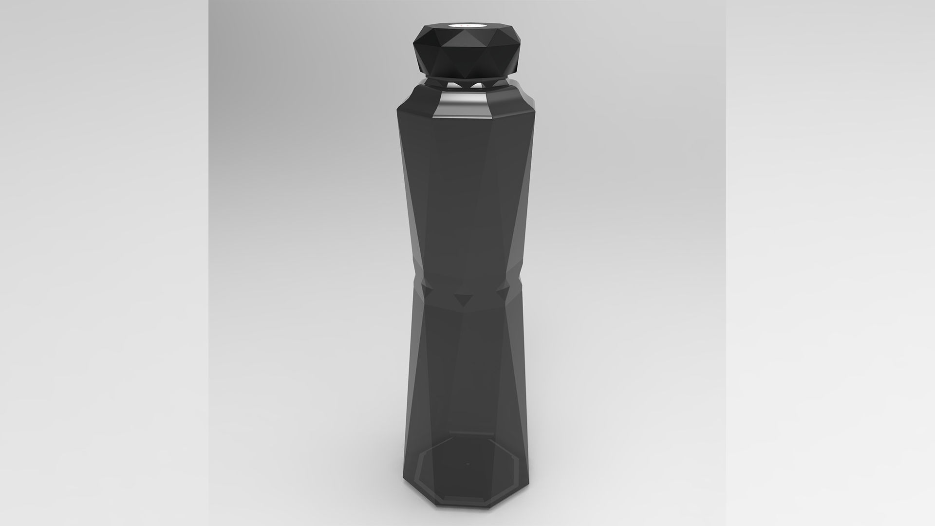 Water Bottle Low-poly 3D model_4