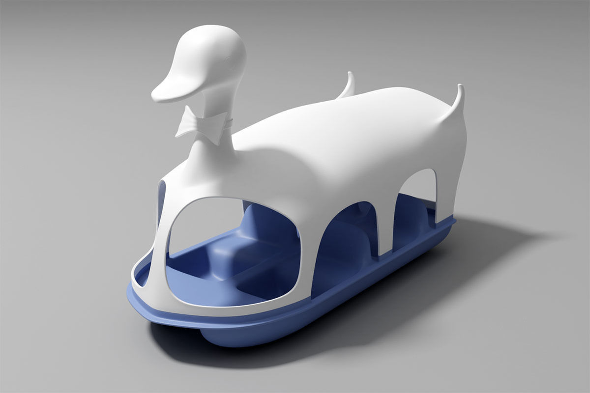 Duck paddle boat - 3D printing 3D print model_2