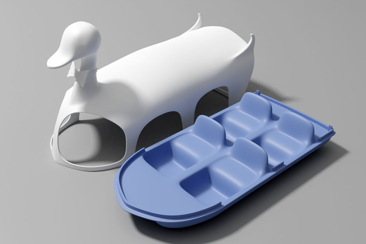 Duck paddle boat - 3D printing 3D print model_11