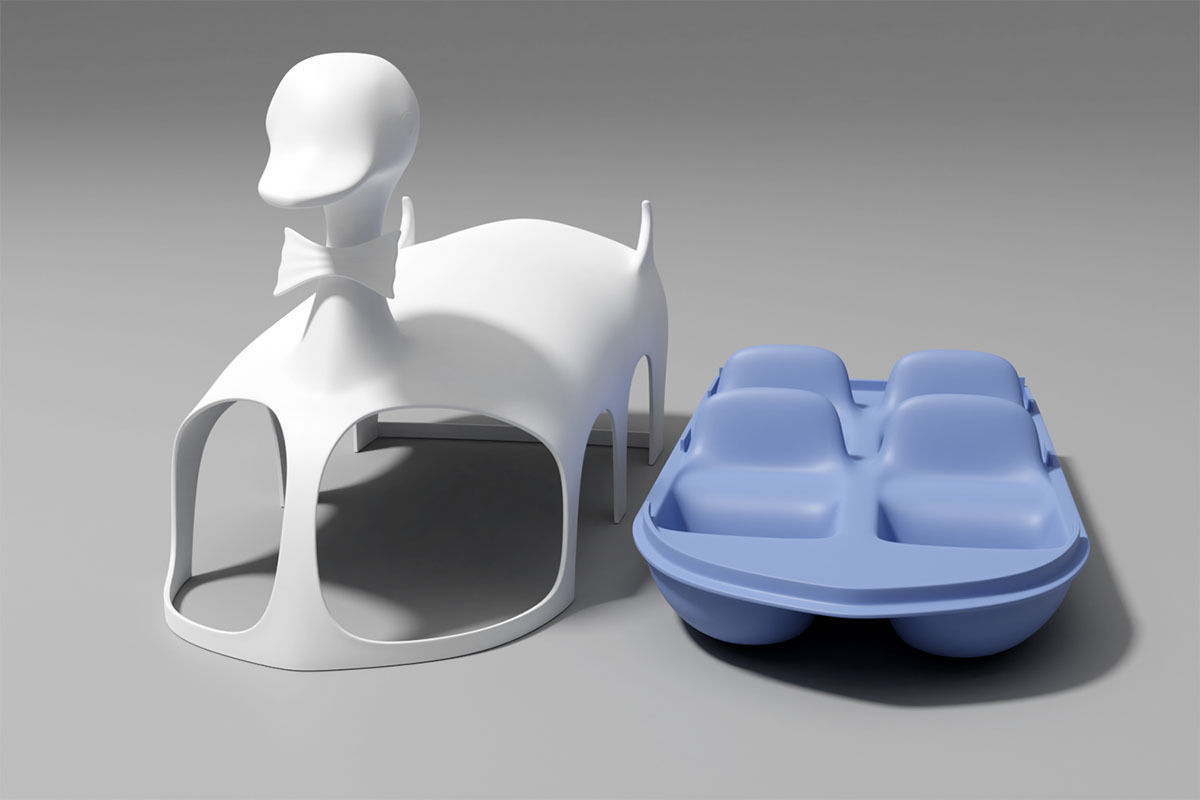 Duck paddle boat - 3D printing 3D print model_10