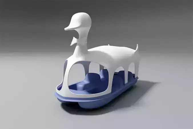 Duck paddle boat - 3D printing 3D print model