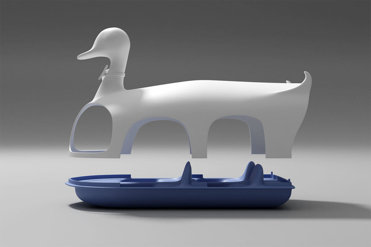 Duck paddle boat - 3D printing 3D print model_6