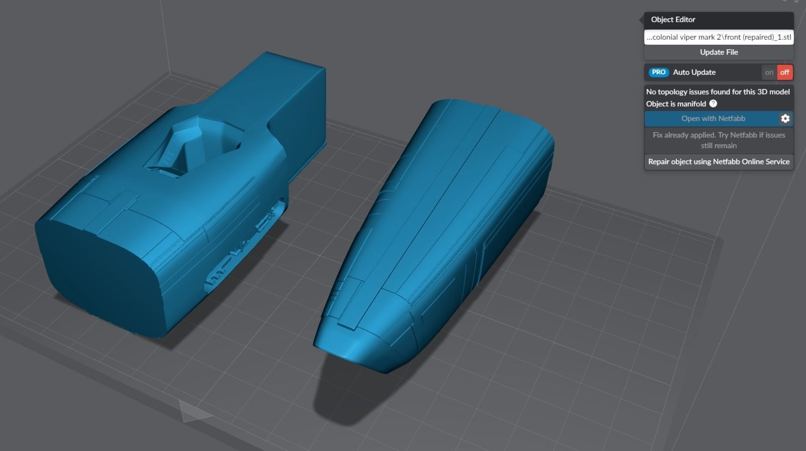 Colonial Viper Scale model 3D print model_5