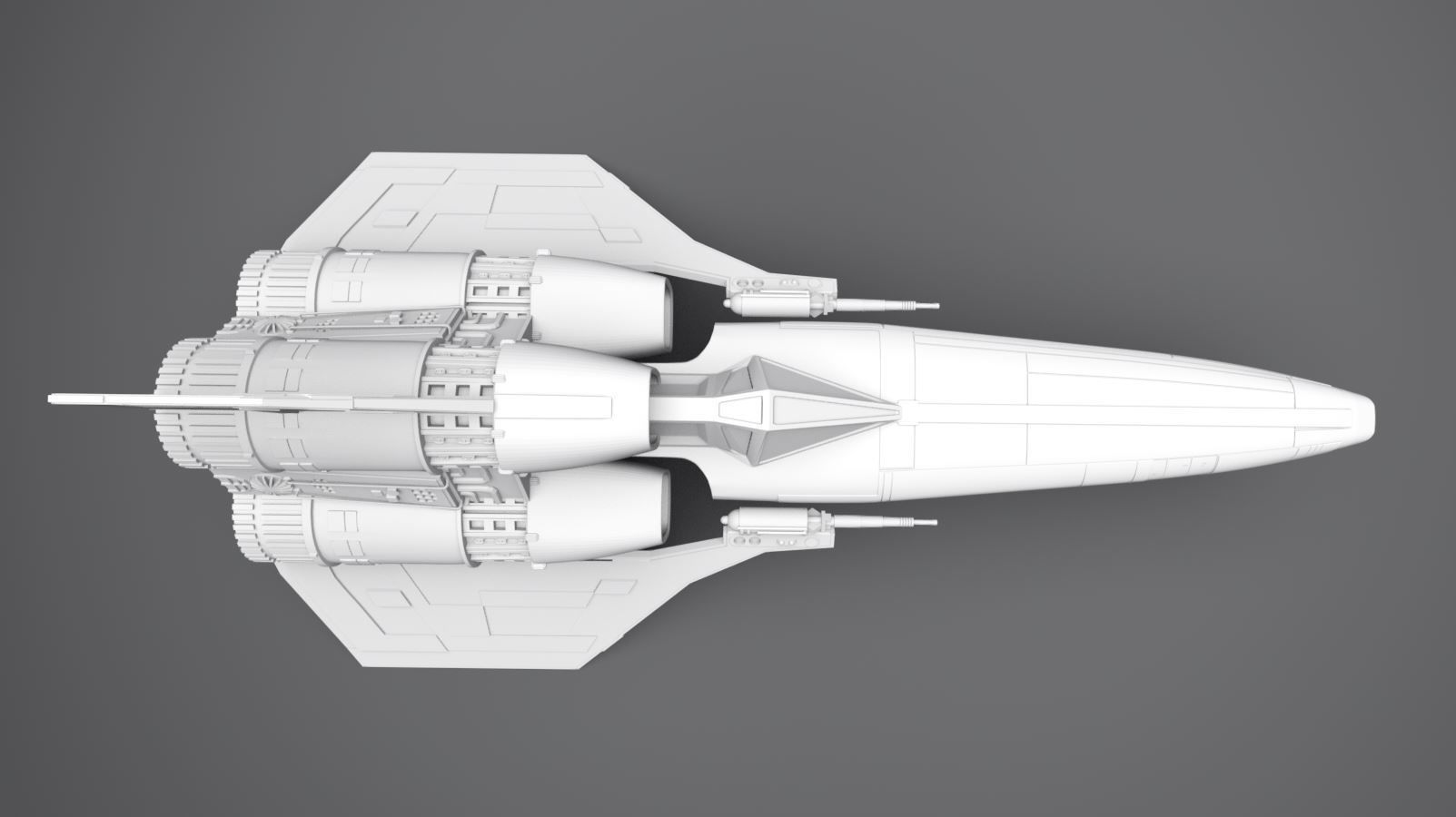 Colonial Viper Scale model 3D print model_3