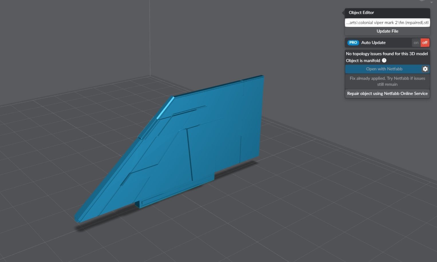 Colonial Viper Scale model 3D print model_8