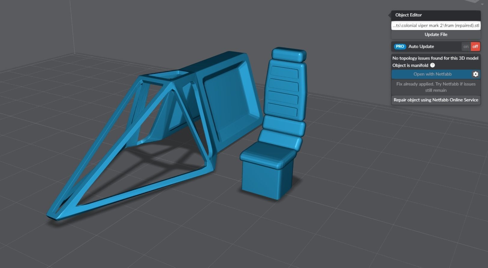 Colonial Viper Scale model 3D print model_6