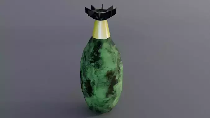 Air Bomb Game ready Low Poly 3d Model Low-poly 3D model