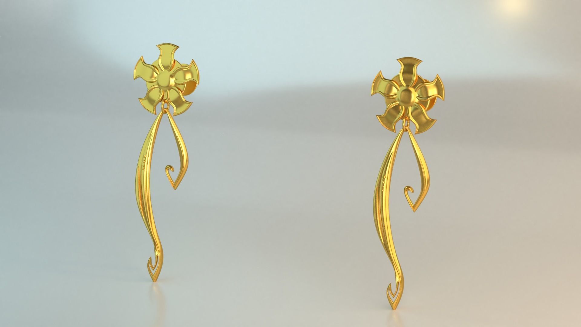 Ear Rings 3D model_2