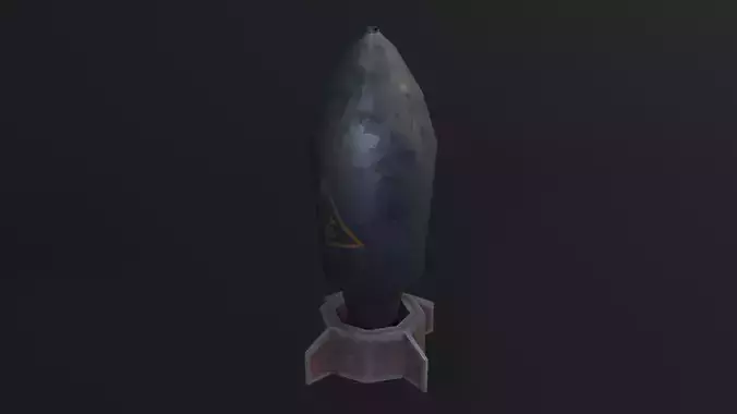 Atomic Bomb Game Ready Low Poly 3D Model Low-poly 3D model