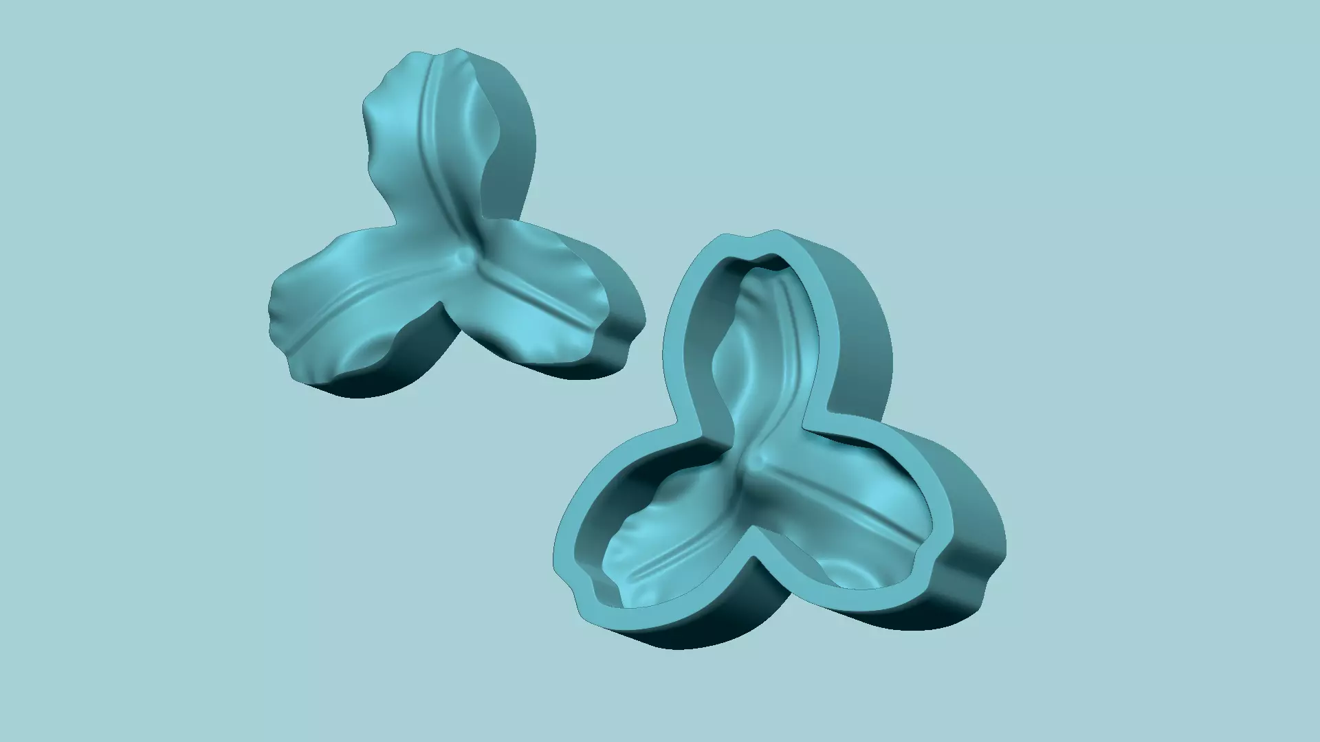 Lily Valley 02 Iris Flower - Molding Arrangement EVA Craft 3D print model_0