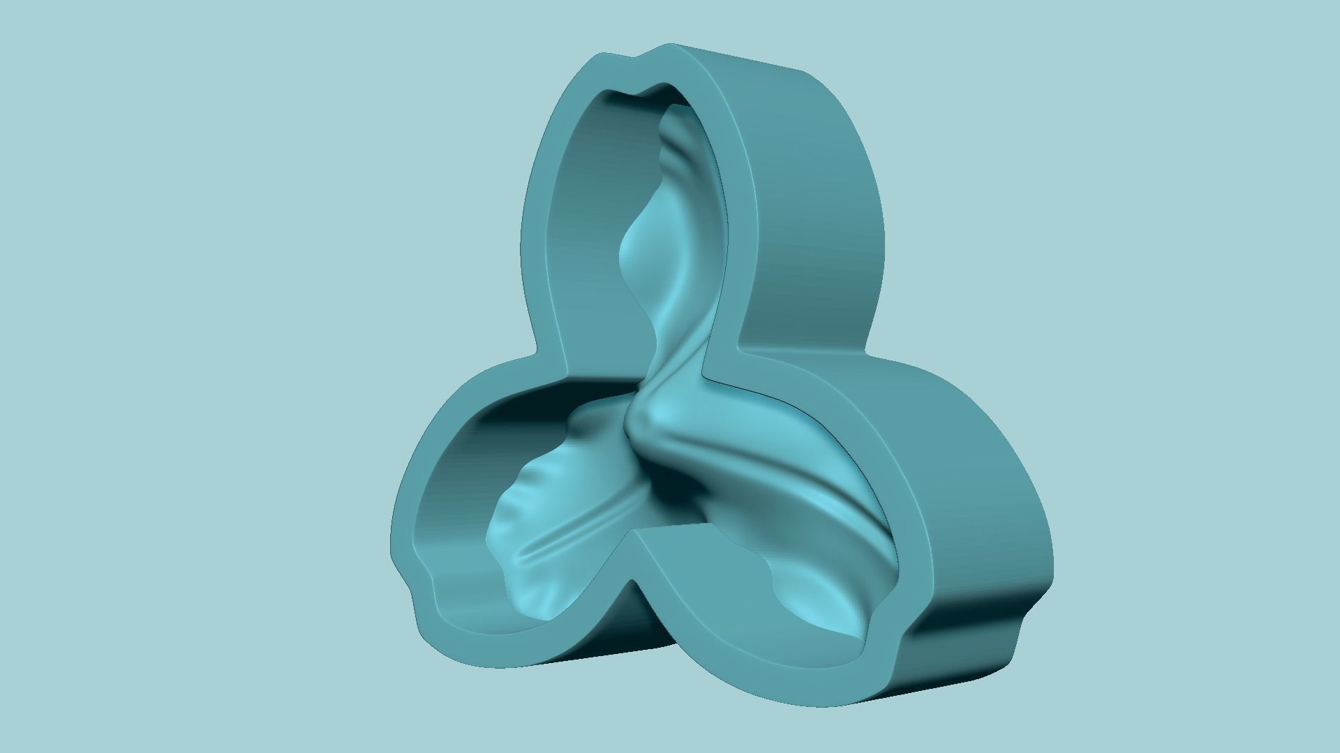 Lily Valley 02 Iris Flower - Molding Arrangement EVA Craft 3D print model_8