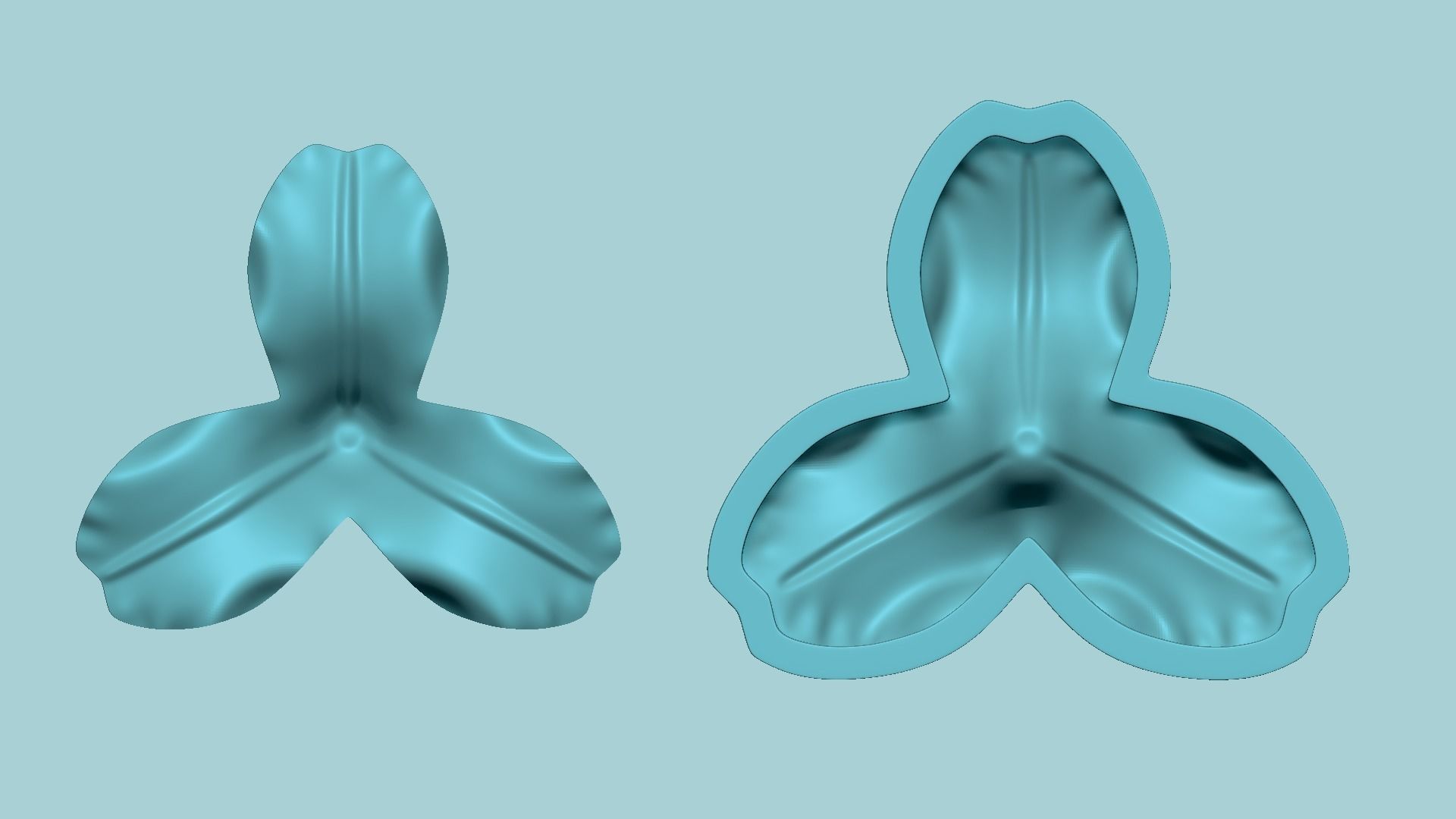 Lily Valley 02 Iris Flower - Molding Arrangement EVA Craft 3D print model_1